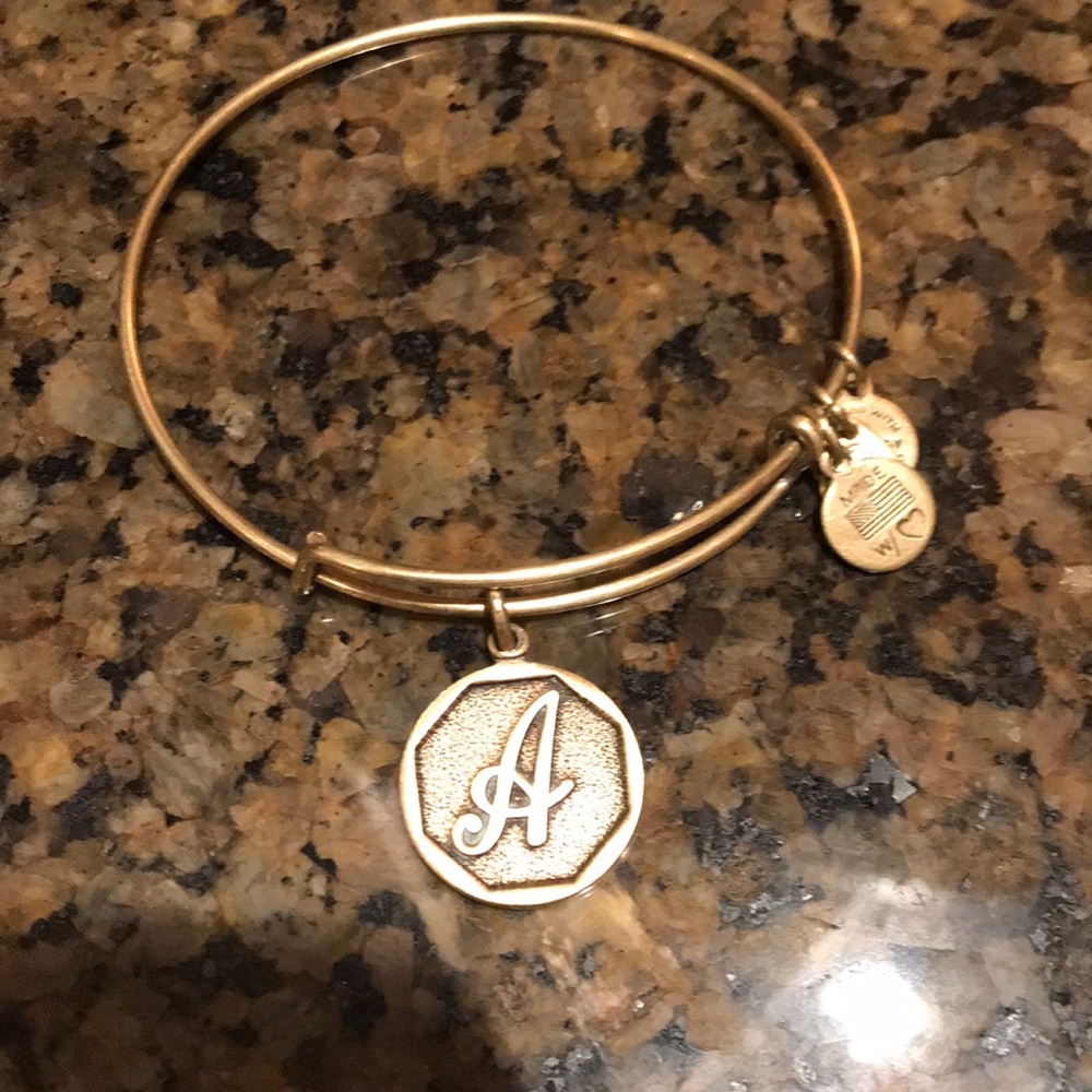 Gold Letter A Alex and Ani
